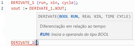 Exemplo de texto estruturado DERIVATE