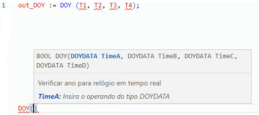 Exemplo de texto estruturado DOY