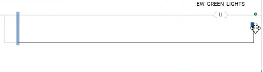 Arraste o trilho de ramificação