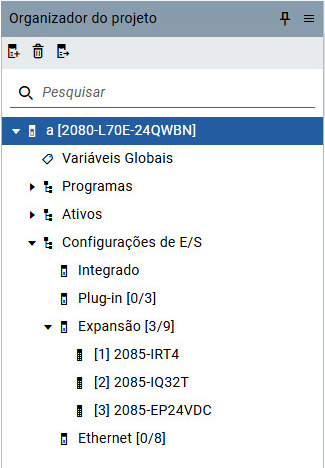 Controlador L70E com módulos de expansão