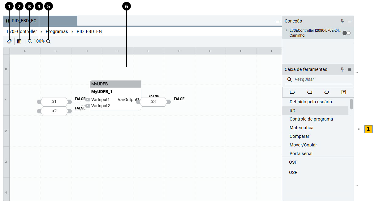 Ambiente de desenvolvimento do programa de FBD
