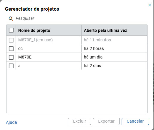 Gerenciador de projetos