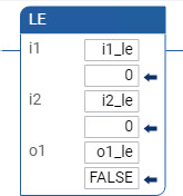 Exemplo de programa de diagrama de ladder LE