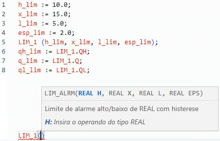Exemplos de texto estruturado LIM
