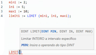 Exemplo de texto estruturado LIMIT