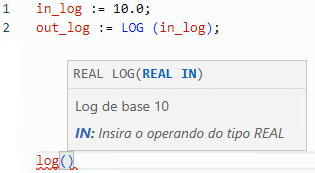 Exemplo de texto estruturado LOG