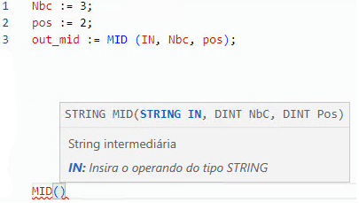 Exemplo de texto estruturado MID