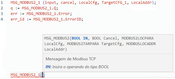 Exemplo de programa de texto estruturado MSG_MODBUS2