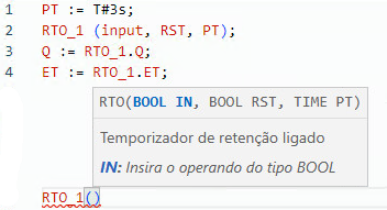 Exemplo de texto estruturado RTO