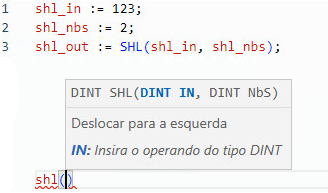 Exemplo de texto estruturado SHL