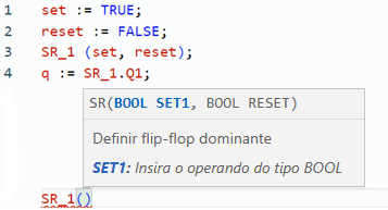 Exemplo de texto estruturado SR
