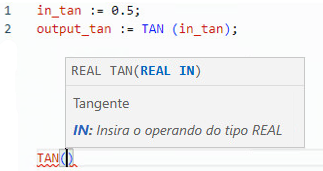 Exemplo de texto estruturado TAN