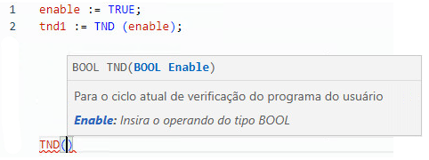 Exemplo de texto estruturado TND