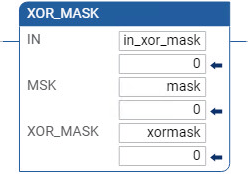Exemplo de diagrama de ladder XOR_MASK