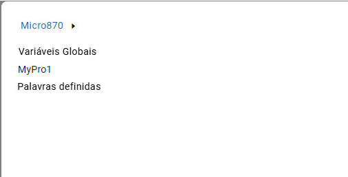 Seletor de variável -