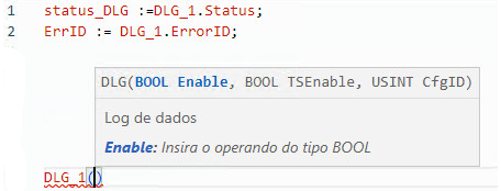Exemplo de texto estruturado DLG