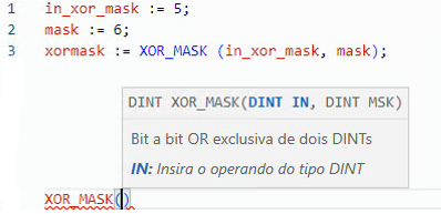 Exemplo de texto estruturado XOR_MASK