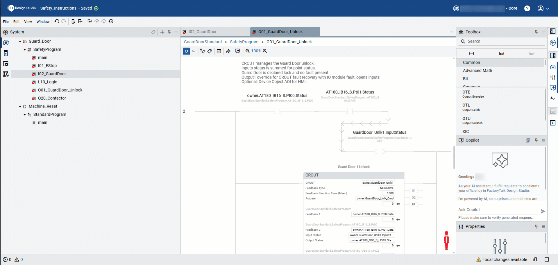 FactoryTalk Design Studio version 2.04  safety devices gif