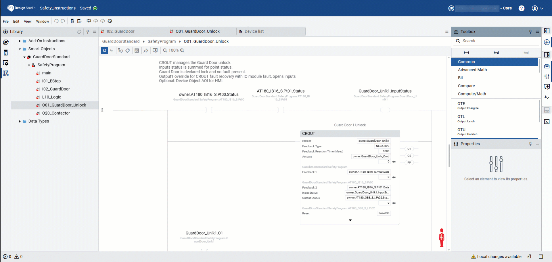 FactoryTalk Design Studio version 2.04  safety instructions gif