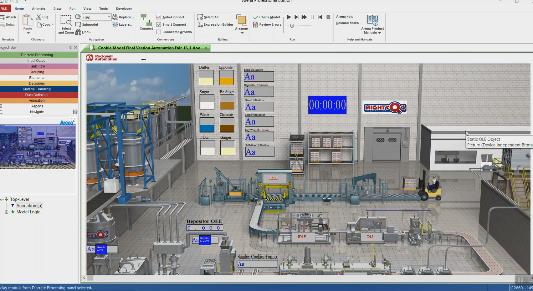 Inventory Management using Rockwell's Arena Simulation and Process Analyzer  